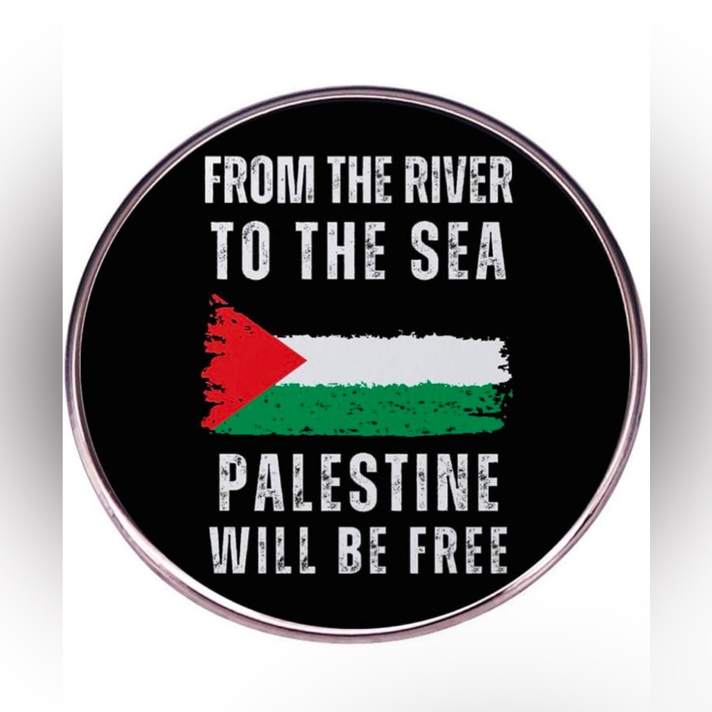 From the River To the Sea Palestine Will Be Free Enamel Pin Palestine Flag Brooc - Picture 1 of 5